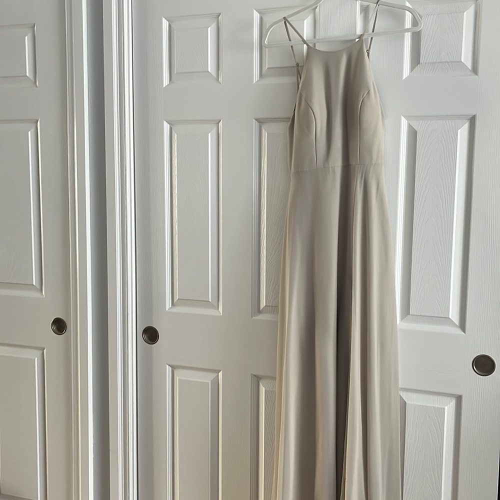 Kayla dress in earl grey